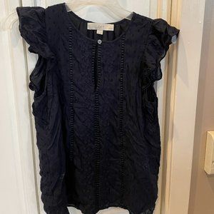 Loft- navy sleeveless shirt xsp